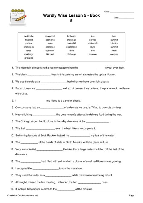 wordly wise 9 lesson 18 answers