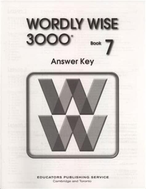 Full Download Wordly Wise 3000 Book 7 Answer Key 