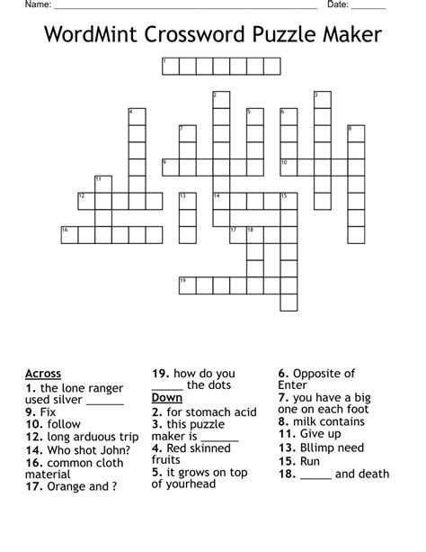 Wordmint Puzzles