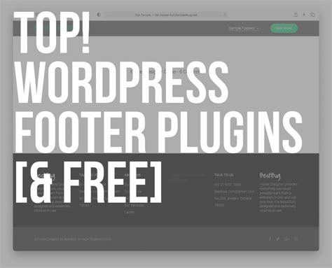 wordpress footer plugins