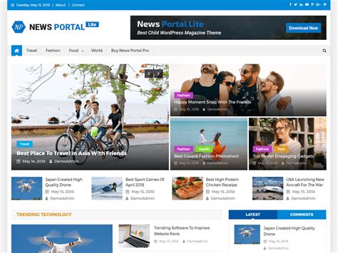 wordpress portal theme