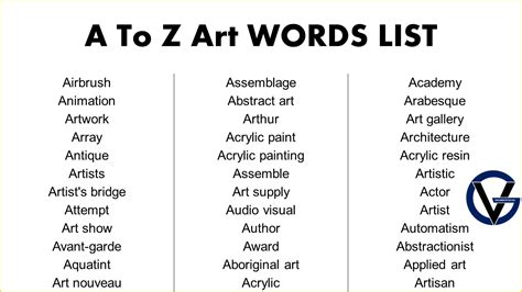 Words In Art Examples