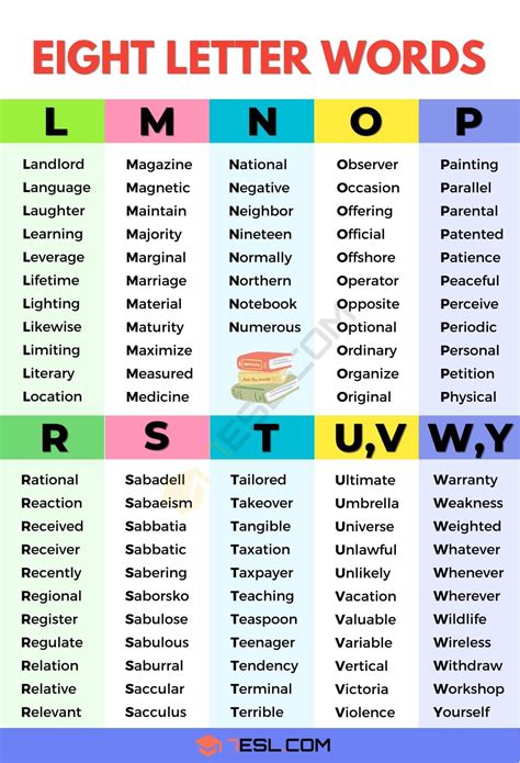 Words Of 8 Letters