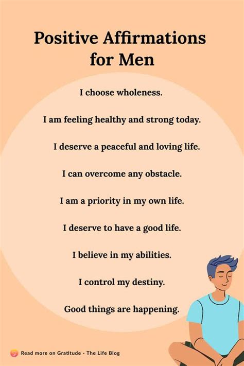 Words Of Affirmation For Men