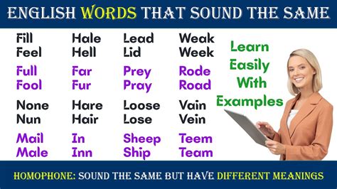 Words That Sound The Same