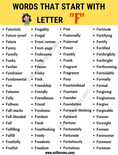 Words That Start With F Expand Your Vocabulary Easy Words That Start With F - Easy Words That Start With F