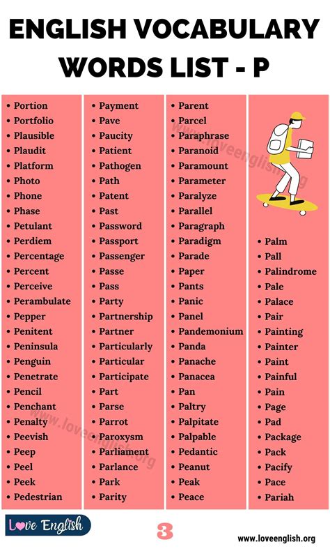 Words That Start With P Dictionary Com Easy Words That Start With P - Easy Words That Start With P