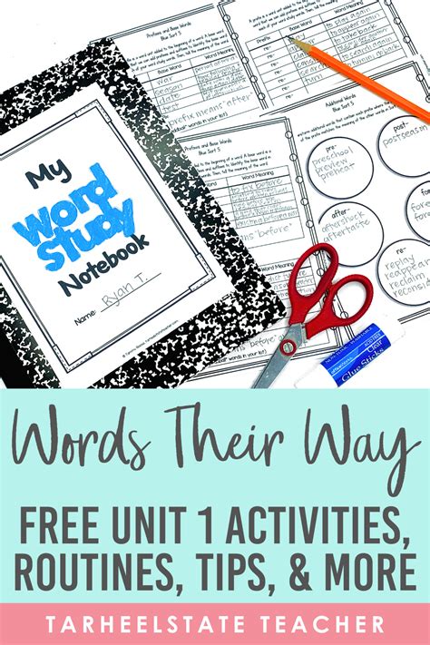 Words Their Way Free Resources For Word Study 2nd Grade Words Their Way - 2nd Grade Words Their Way