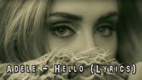 Words To Adele Song Hello