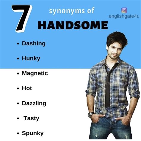 words to use other than handsome