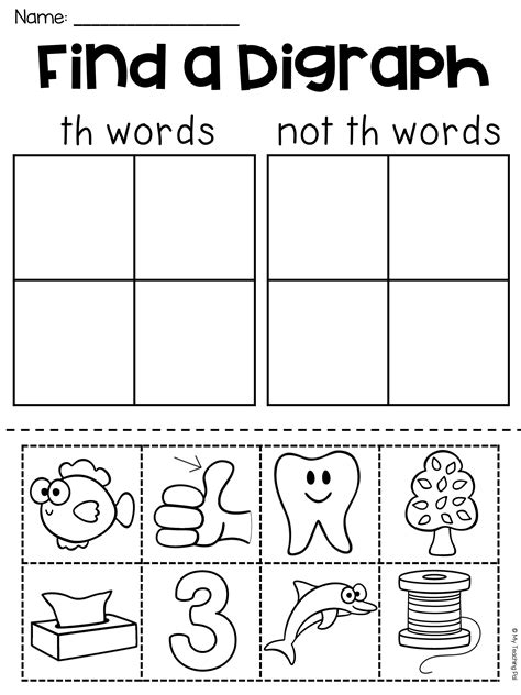 Words With Th Phonics Activities And Printable Teaching Th Words Worksheet - Th Words Worksheet