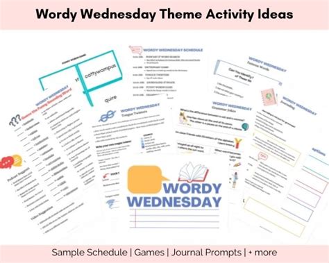 Wordy Wednesday Theme Activity Pack Must Love Lists Twister Worksheet Answers - Twister Worksheet Answers
