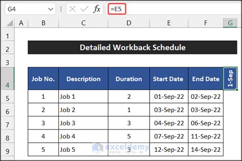work back schedule template excel LAOBING KAISUO