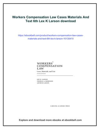Work Law Cases And Materials 2015