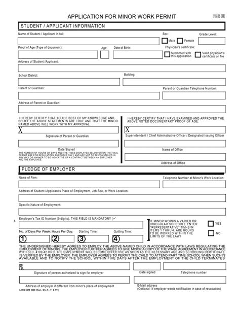 work permit ohio