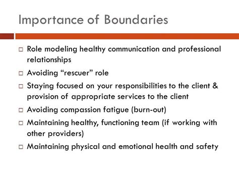 Work Role Boundaries Responsibilities And Limitations In Community Services