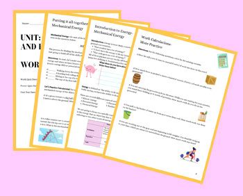 Read Online Work Energy And Power Packet Answers 
