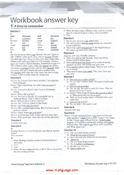 Download Workbook 2 Answer Key 