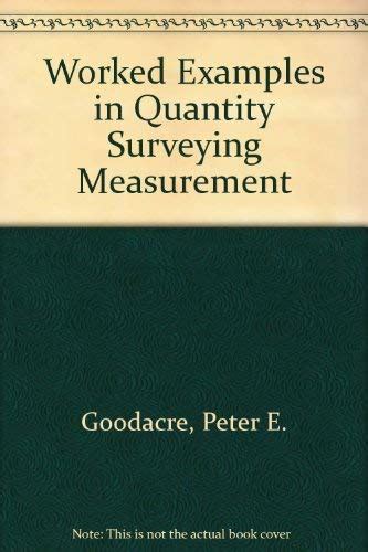 Worked Examples Quantity Surveying Measurement Pdf Download