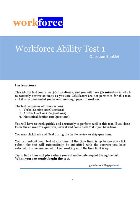Full Download Workforce Past Test Questions 