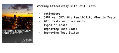 Working Effectively With Unit Tests