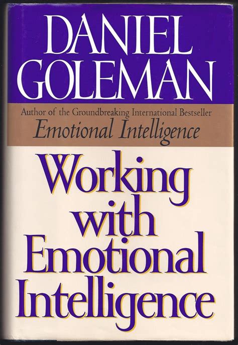 Working With Emotional Intelligence Daniel Goleman