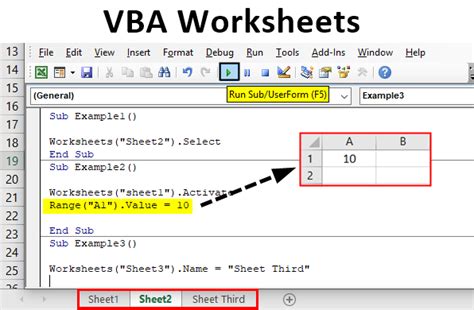 Working With Worksheets Using Excel Vba Explained With Using An Index Worksheet - Using An Index Worksheet