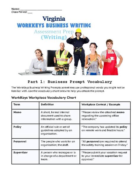 Workkeys Writing Study Guide