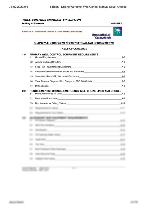 workover well control manual