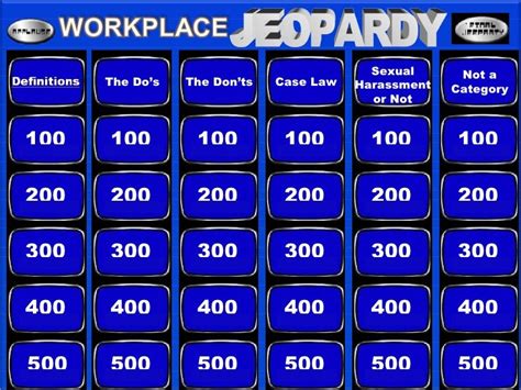 workplace safety jeopardy game