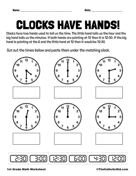 Worksheet For Clock Grade 1   Time Worksheets For Grade 1 Edu Games Org - Worksheet For Clock Grade 1