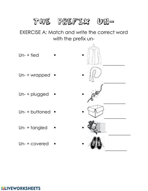 Worksheet From Home 4 The Prefix Un Worksheet Prefix Un Worksheet - Prefix Un Worksheet