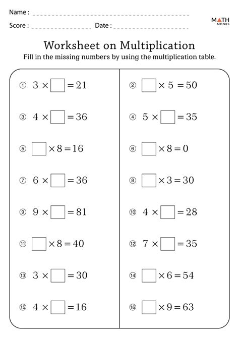 Worksheet Multiplication Grade 3 Problems Grade Math 3 Grade Multiplication Worksheet - 3 Grade Multiplication Worksheet