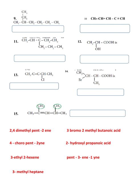 Worksheet On Iupac Nomenclature Of Organic Compounds 8211 Chemistry Nomenclature Worksheet Answers - Chemistry Nomenclature Worksheet Answers