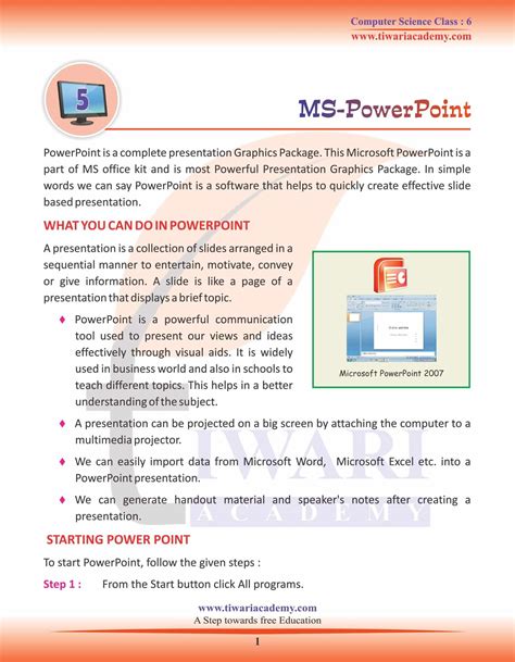 Worksheet On Powerpoint For Class 6 Main Idea Powerpoint 4th Grade - Main Idea Powerpoint 4th Grade