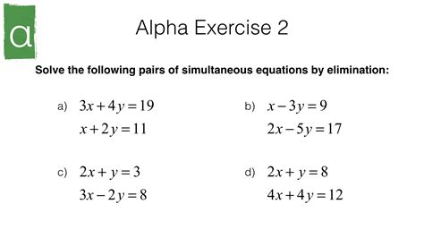 Worksheet On Simultaneous Linear Equations Solving Simultaneous Linear Equations Worksheet - Simultaneous Linear Equations Worksheet