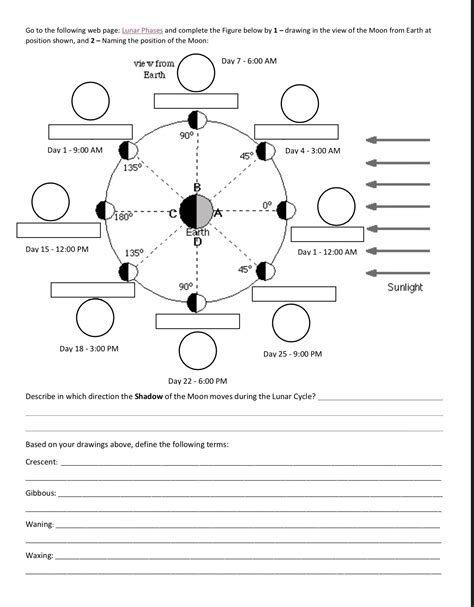 Worksheet Seasons Eclipses Amp Phases Of The Moon Matching Moon Phases Worksheet Answers - Matching Moon Phases Worksheet Answers