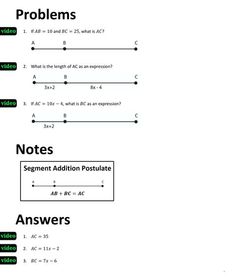 Worksheet Segment Addition Postulate Task Cards Answers The Angle Addition Postulate Worksheet Answers - The Angle Addition Postulate Worksheet Answers