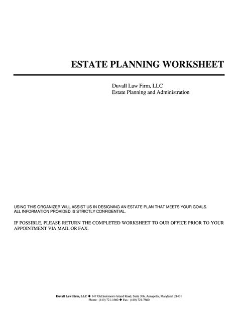 Worksheets Duvall Law Firm Llc Annapolis Maryland Business Plan Worksheet - Business Plan Worksheet
