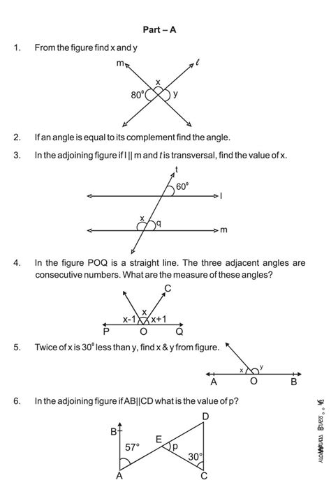Worksheets For Class 9 Mathematics Lines And Angles 9 Grade Angles Worksheet - 9 Grade Angles Worksheet