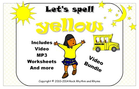 Worksheets Let S Spell Yellow Rock Rhythm And Spelling Colors Worksheet - Spelling Colors Worksheet