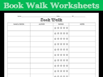 Worksheets Made By Teachers Book Walk Worksheet - Book Walk Worksheet
