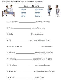 Worksheets Made By Teachers Tener Que Worksheet Answers - Tener Que Worksheet Answers
