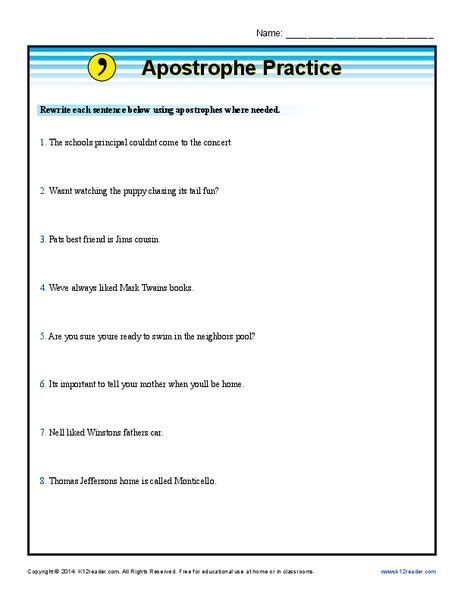 Worksheets Tpt 9th Grade English Apostrophe Worksheet - 9th Grade English Apostrophe Worksheet