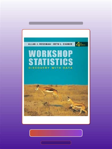 Workshop Statistics 4th Edition Answers
