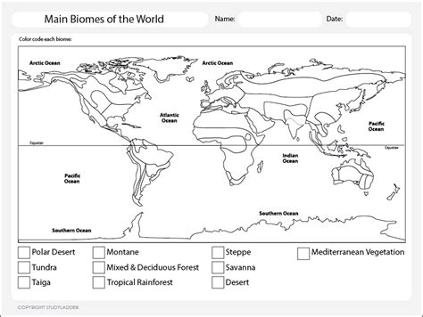 World Biomes Live Worksheets World Biomes Worksheet - World Biomes Worksheet