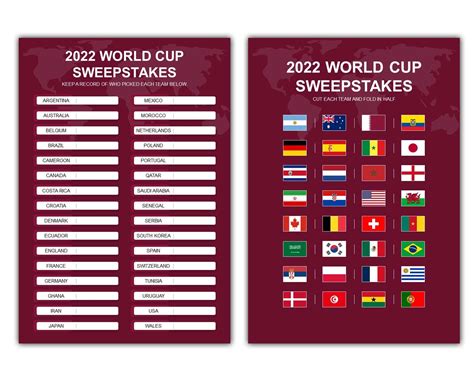 world cup sweep stake