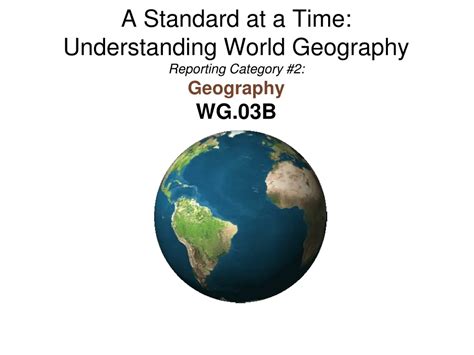 world geography reporting category review guide