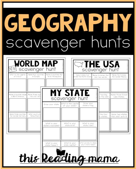 World Geography Scavenger Hunt Worksheet By Save Our Map Scavenger Hunt Worksheet - Map Scavenger Hunt Worksheet