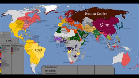World Map 1800